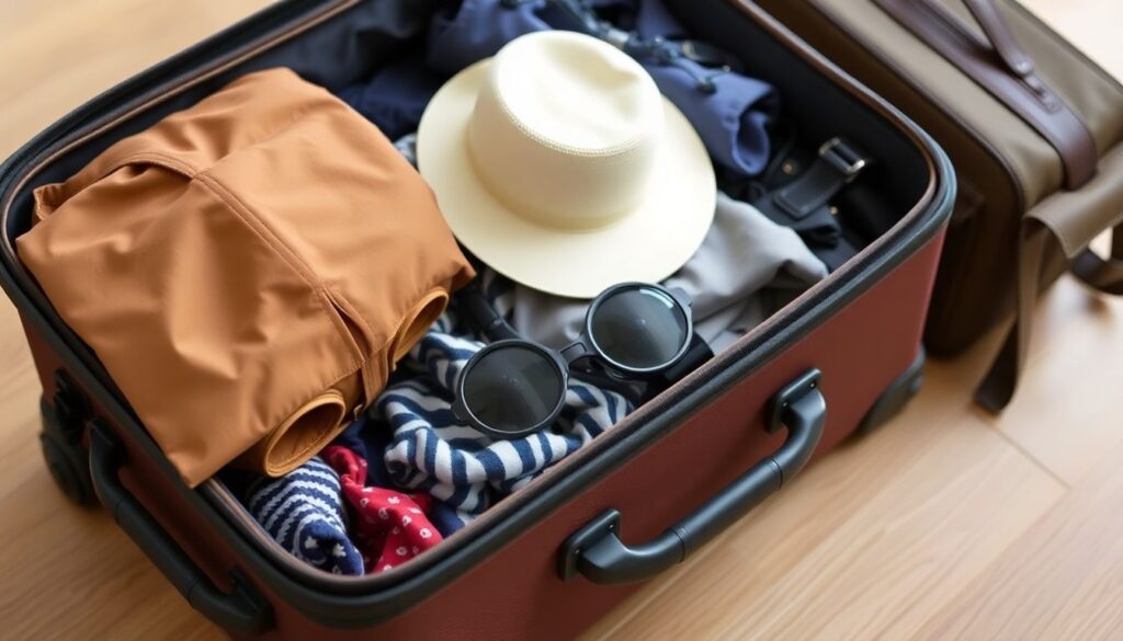 Советы по упаковке для экономной поездки - иллюстрация