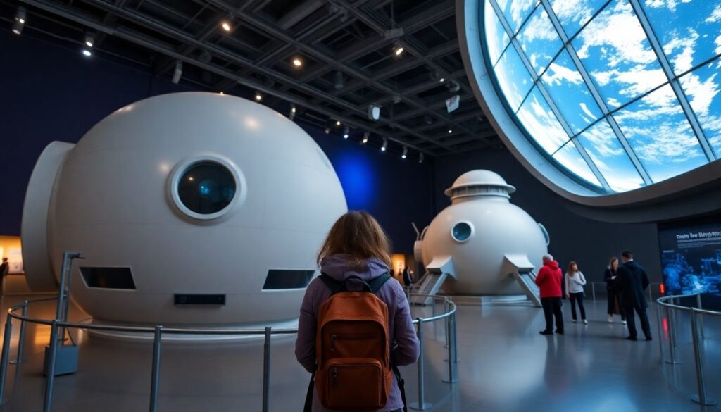 Маршруты по музеям космонавтики и ракетной техники - иллюстрация