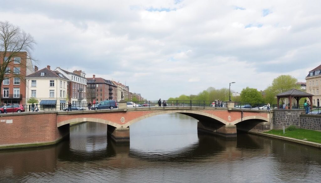 Пешие маршруты по старинным мостам и каналам - иллюстрация