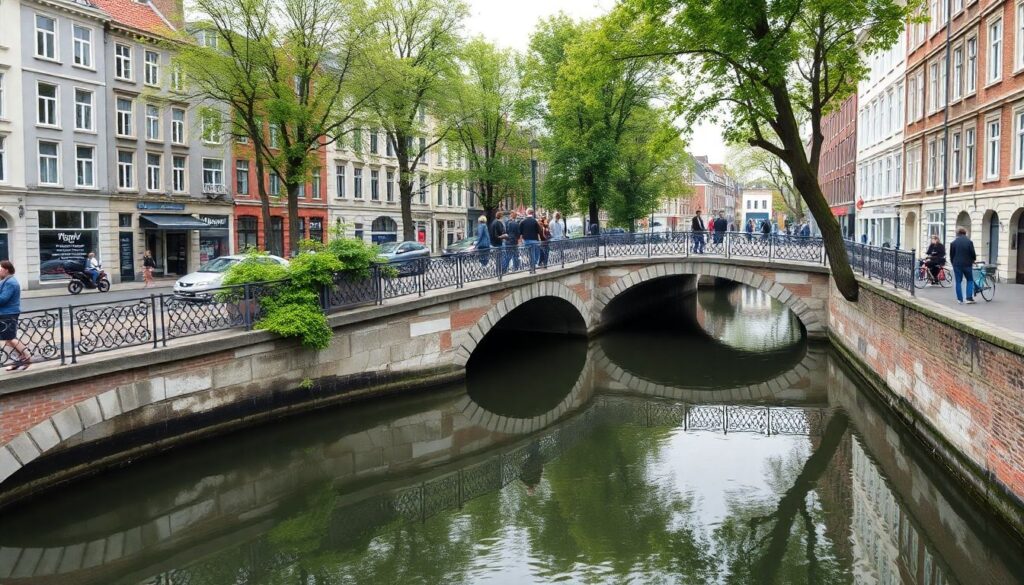 Пешие маршруты по старинным мостам и каналам - иллюстрация