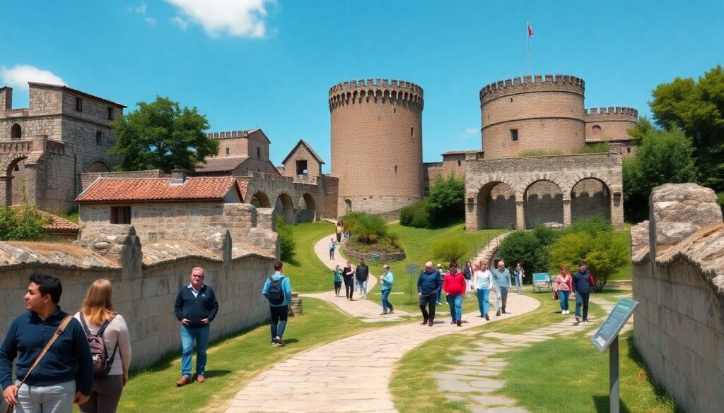 Путешествия по России: маршруты вокруг старинных крепостей и башен - иллюстрация