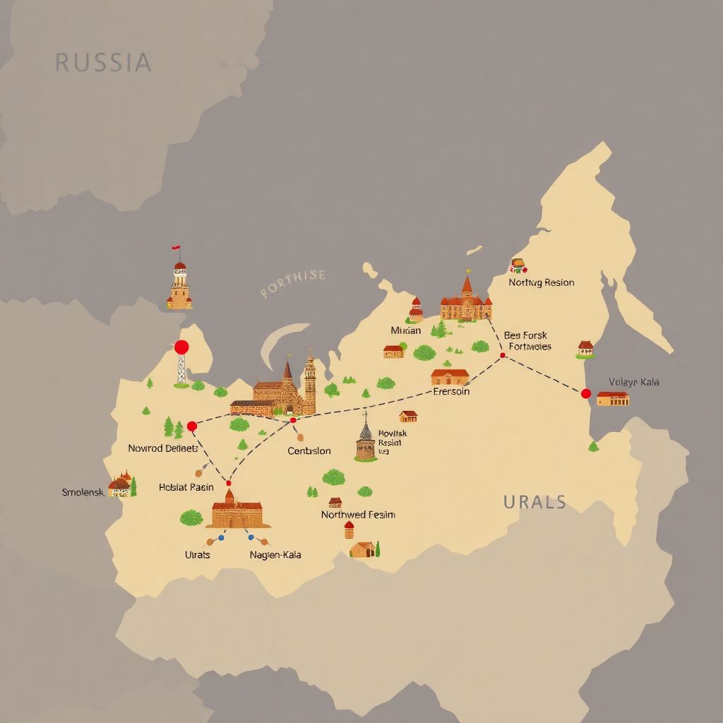 Путешествия по России: увлекательные маршруты у старинных крепостей и башен