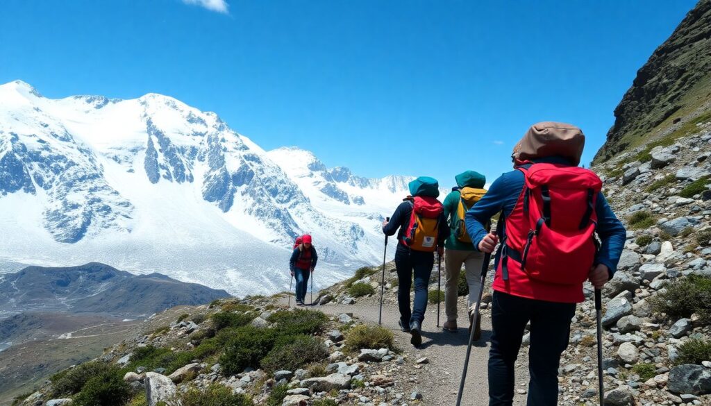 Треккинг и приключения: безопасные походы по сложным трассам - иллюстрация