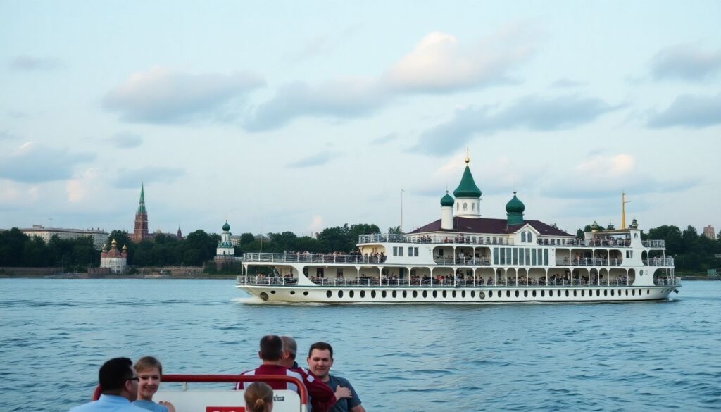 Путешествия по России: маршруты вдоль рек и озёр - иллюстрация