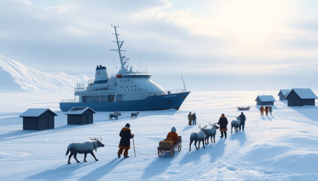 Истории маршрутов: маршруты вдоль побережья Сибири и Арктики - иллюстрация