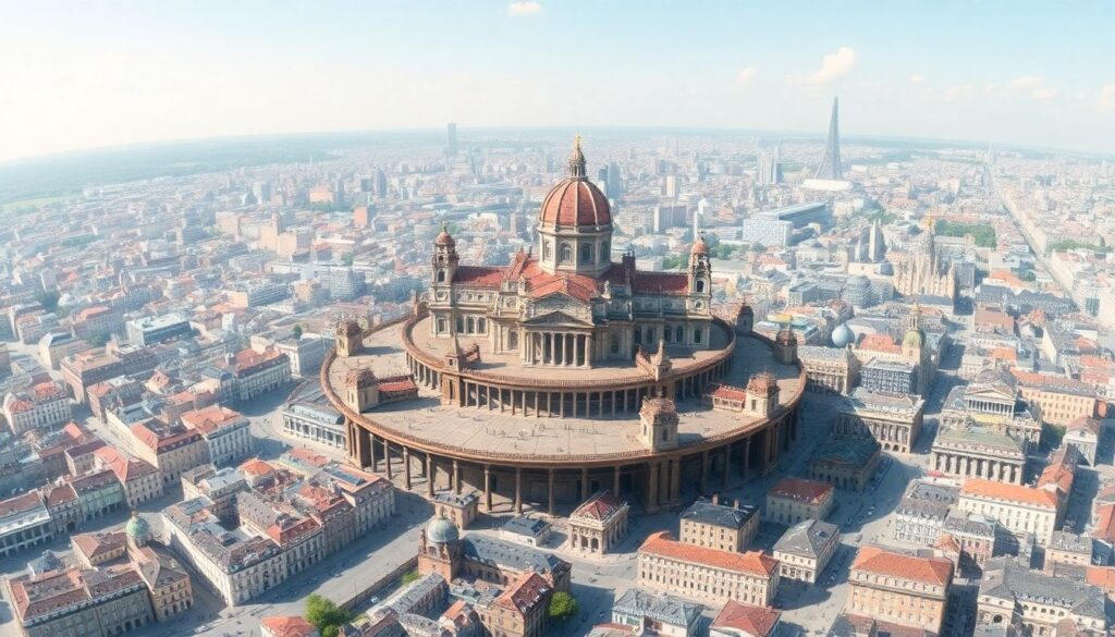 Культурное погружение: архитектурные туры по городам Европы в русской карте - иллюстрация