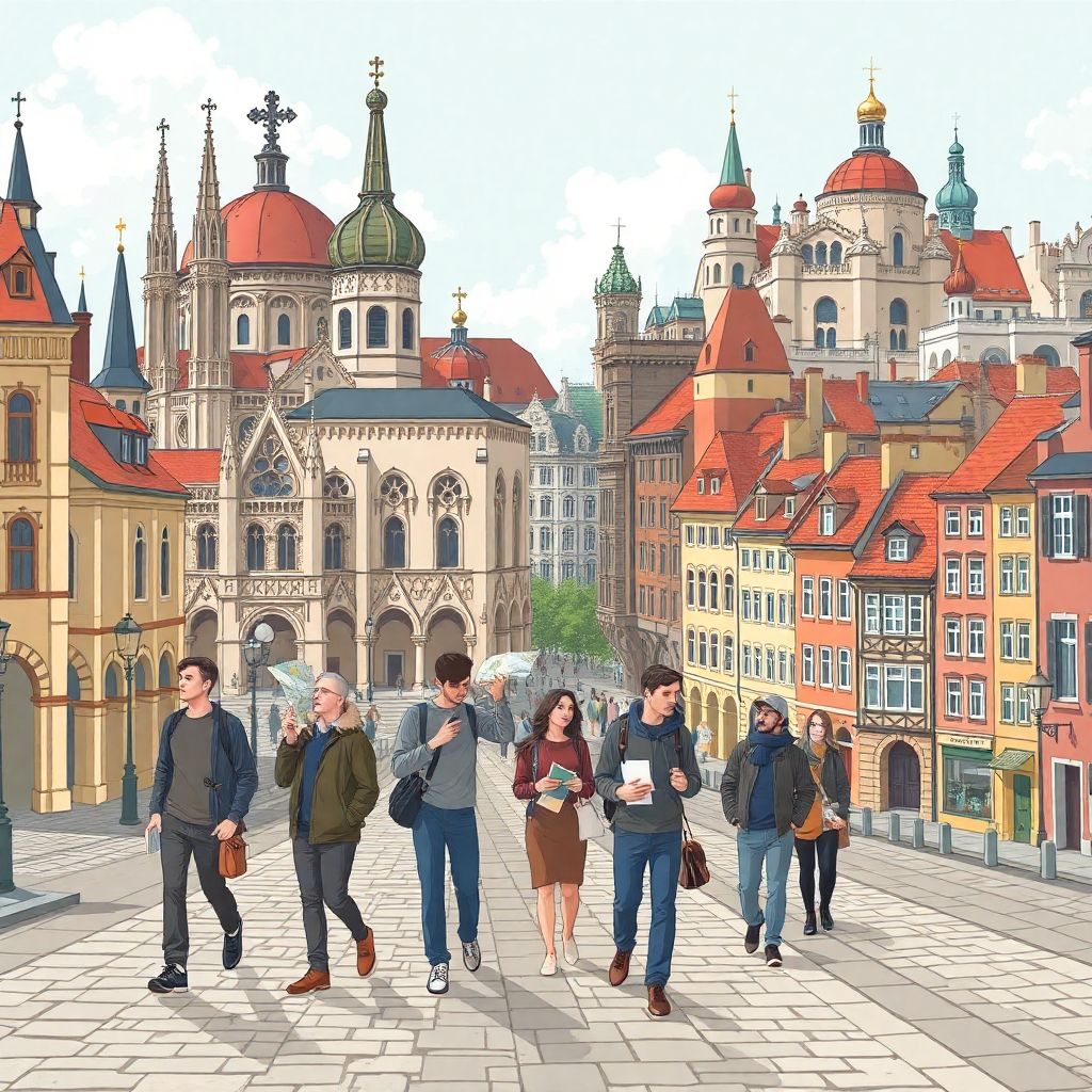 Культурное погружение: архитектурные туры по городам Европы в русской карте