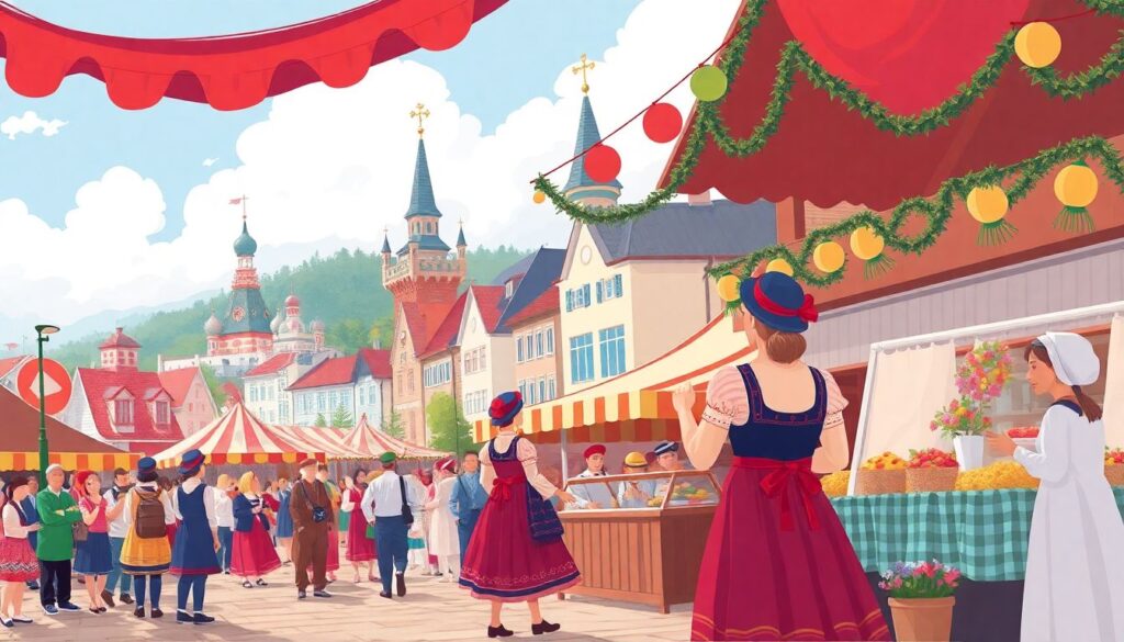 Культурное погружение: местные ремесла и фестивали в малых городах - иллюстрация