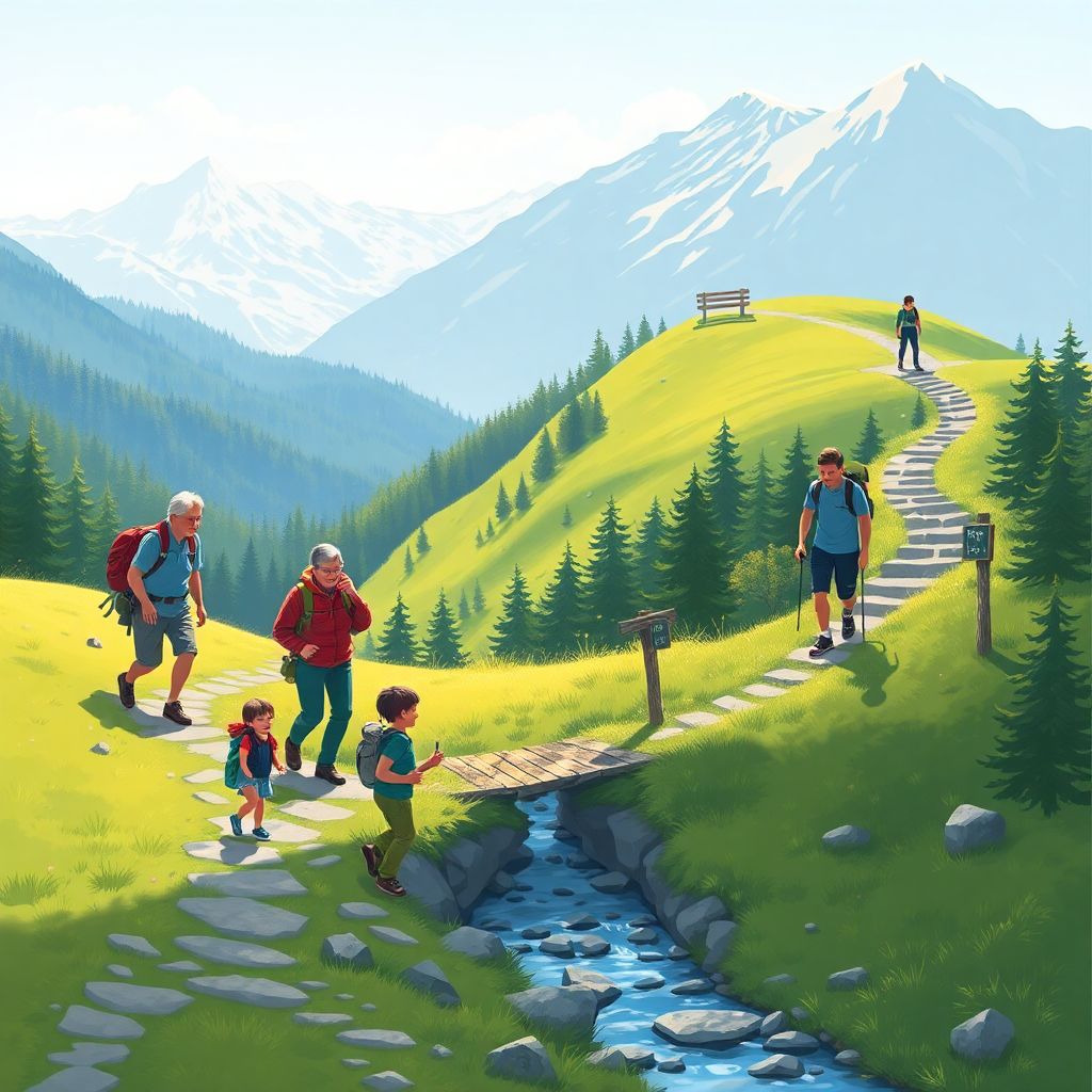 Треккинг и приключения: полиуровневые маршруты для всей семьи