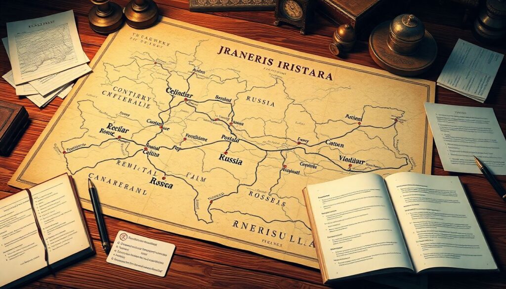 Путешествия по России: маршруты вдоль исторических дорог и трактов - иллюстрация