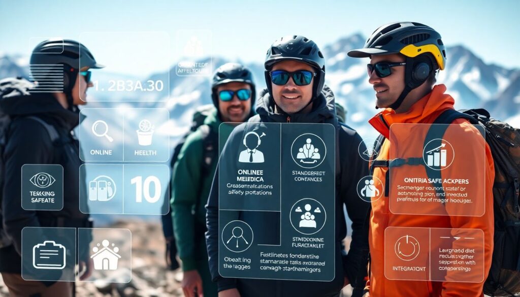 Треккинг и приключения: безопасные маршруты с минимальным риском - иллюстрация