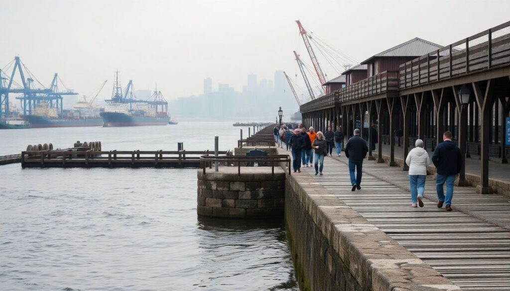 Истории маршрутов: маршруты по старым портовым городам и причалам - иллюстрация