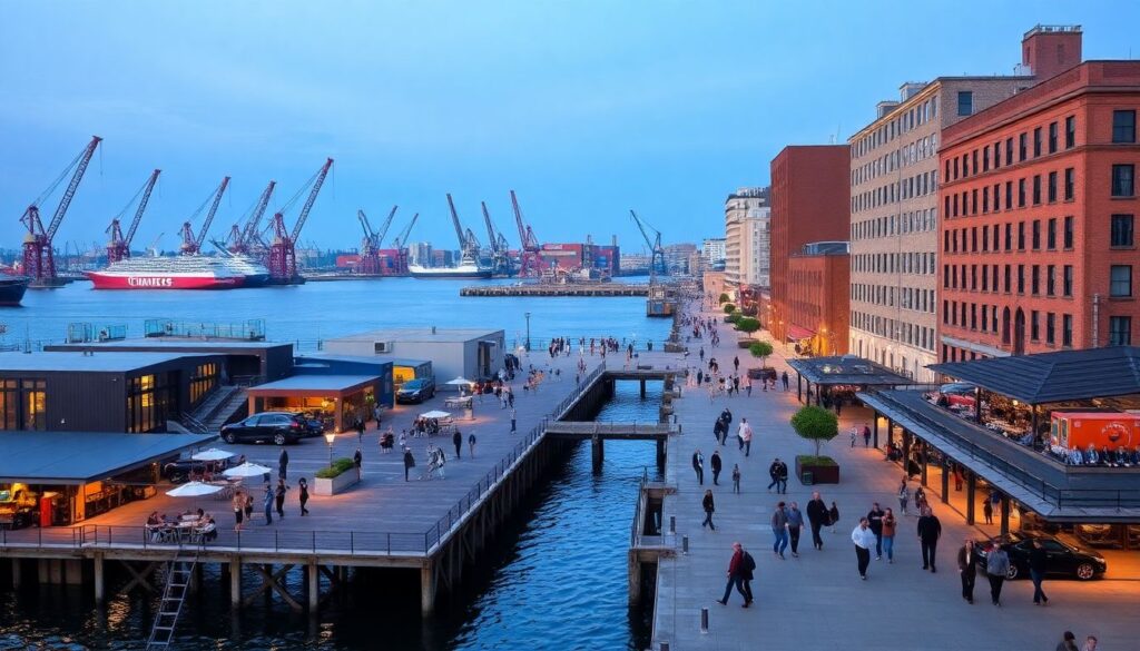 Истории маршрутов: маршруты по старым портовым городам и причалам - иллюстрация