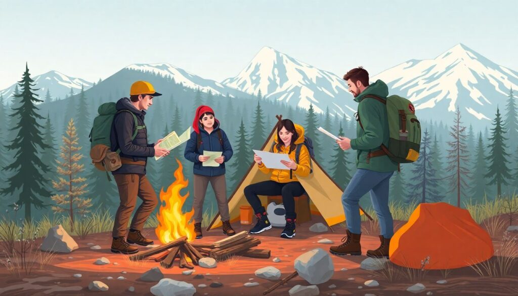 Треккинг и приключения: советы по безопасности в горах и лесах - иллюстрация