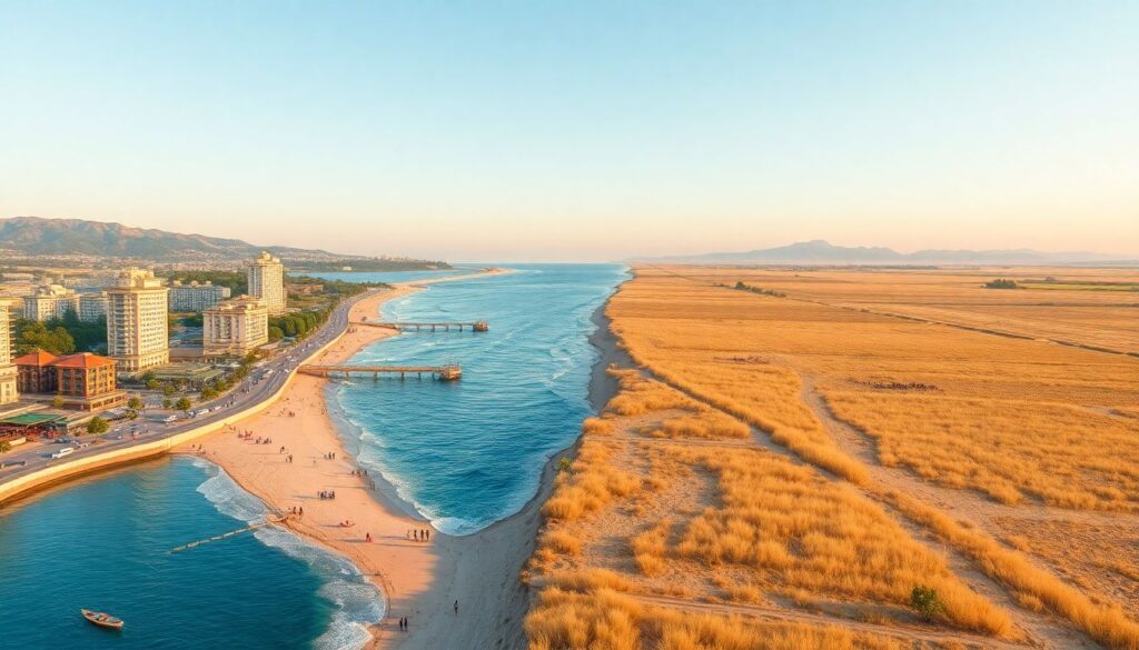 Путешествия по России: маршруты по южным курортам и степям - иллюстрация