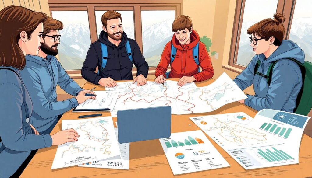 Треккинг и приключения: советы по выбору маршрутов по времени года - иллюстрация