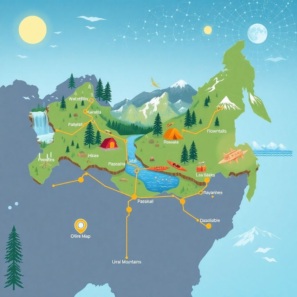 Путешествия по России для активного отдыха с бюджетным планированием маршрутов