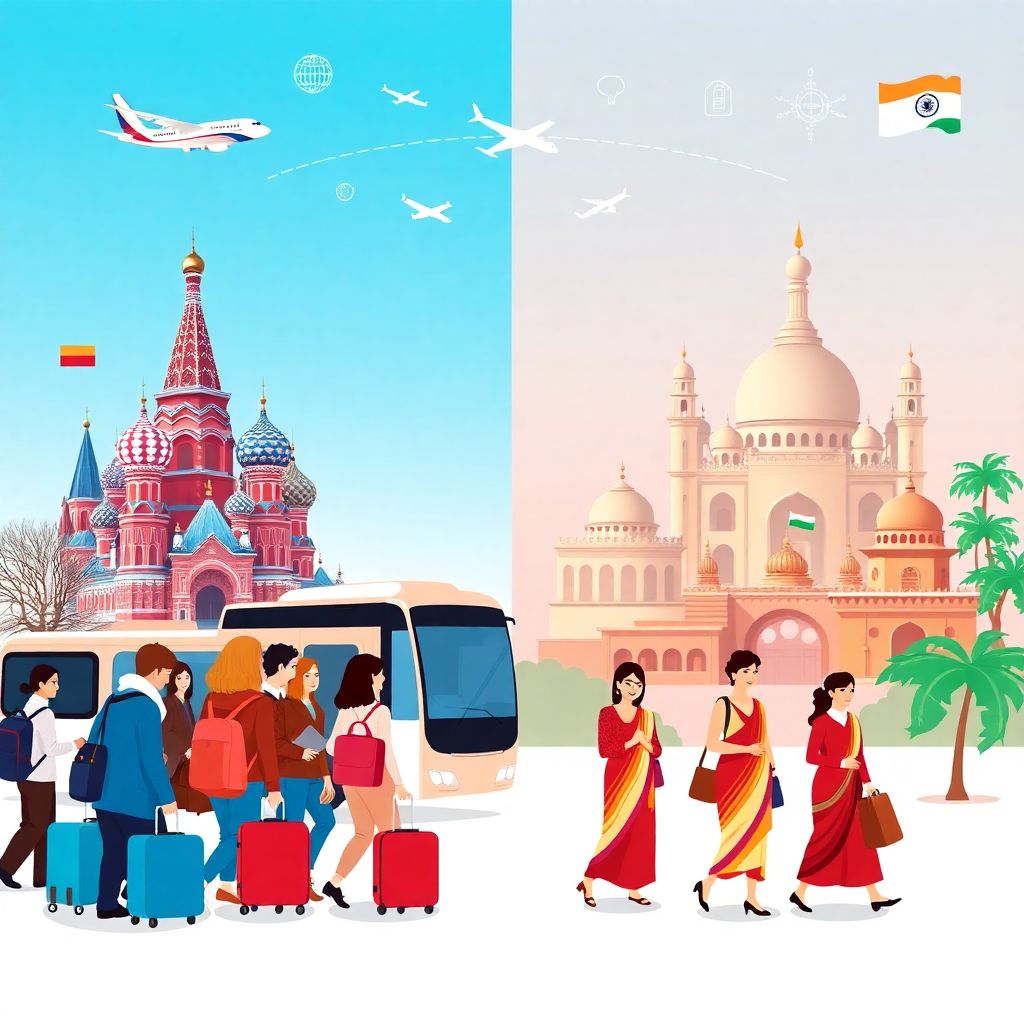 Безвизовый режим Россия – Индия для туристических групп: что изменится к 2025
