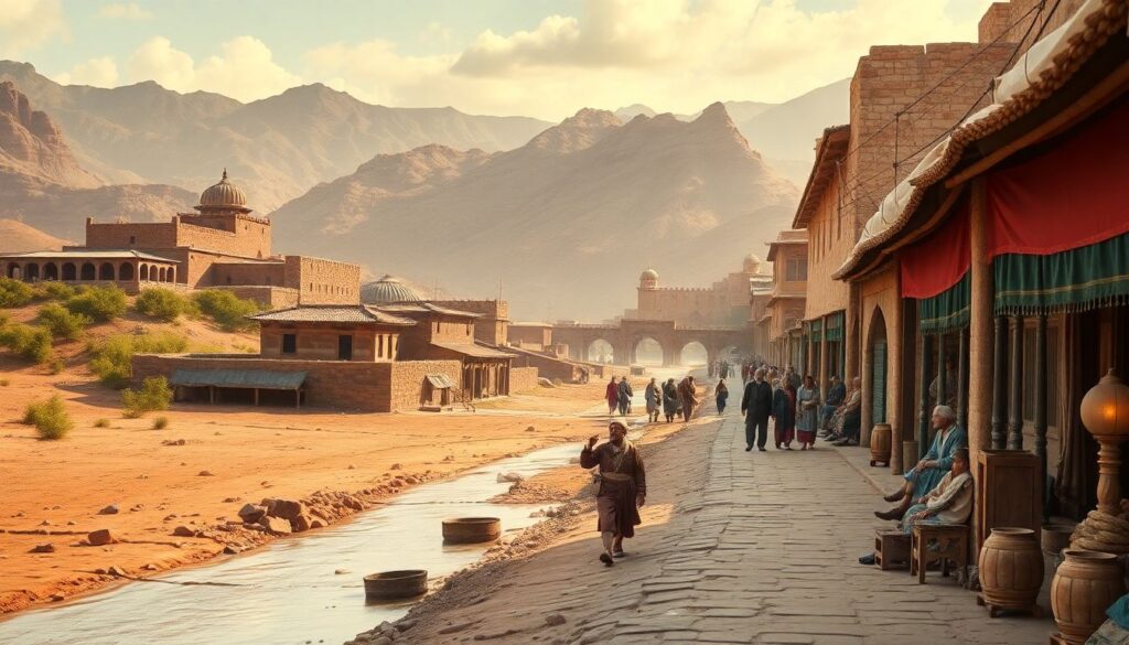 Истории маршрутов: маршруты через старые караваны и караваны - иллюстрация