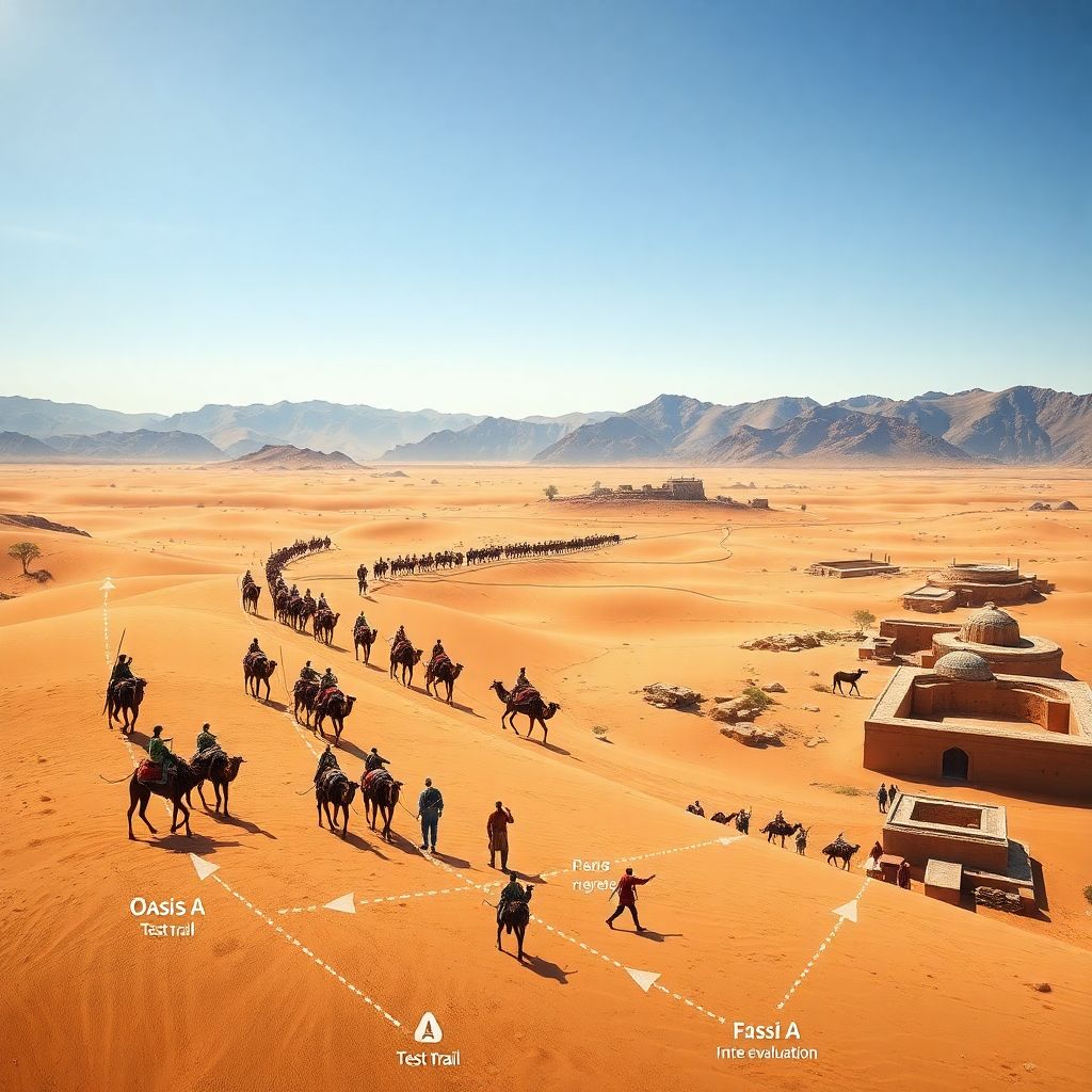 Истории маршрутов через старые караваны и караваны древних торговых путей