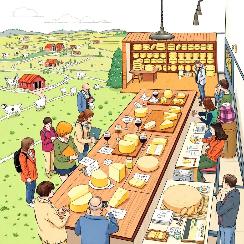 Гастрономические маршруты: дегустации местных сыров и молочных изделий