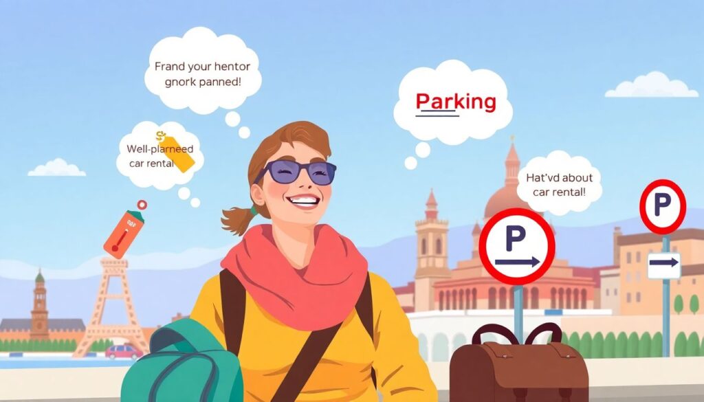 Бюджетный отдых: советы по экономии на аренде авто и парковке - иллюстрация