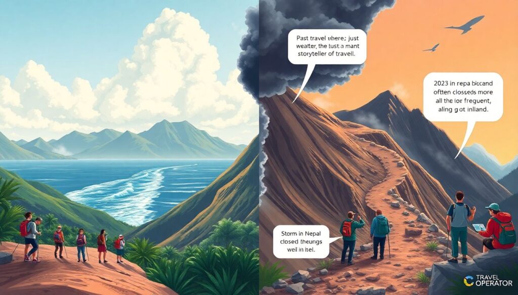 Новости путешествий: новые погодные тренды и их влияние на маршруты - иллюстрация