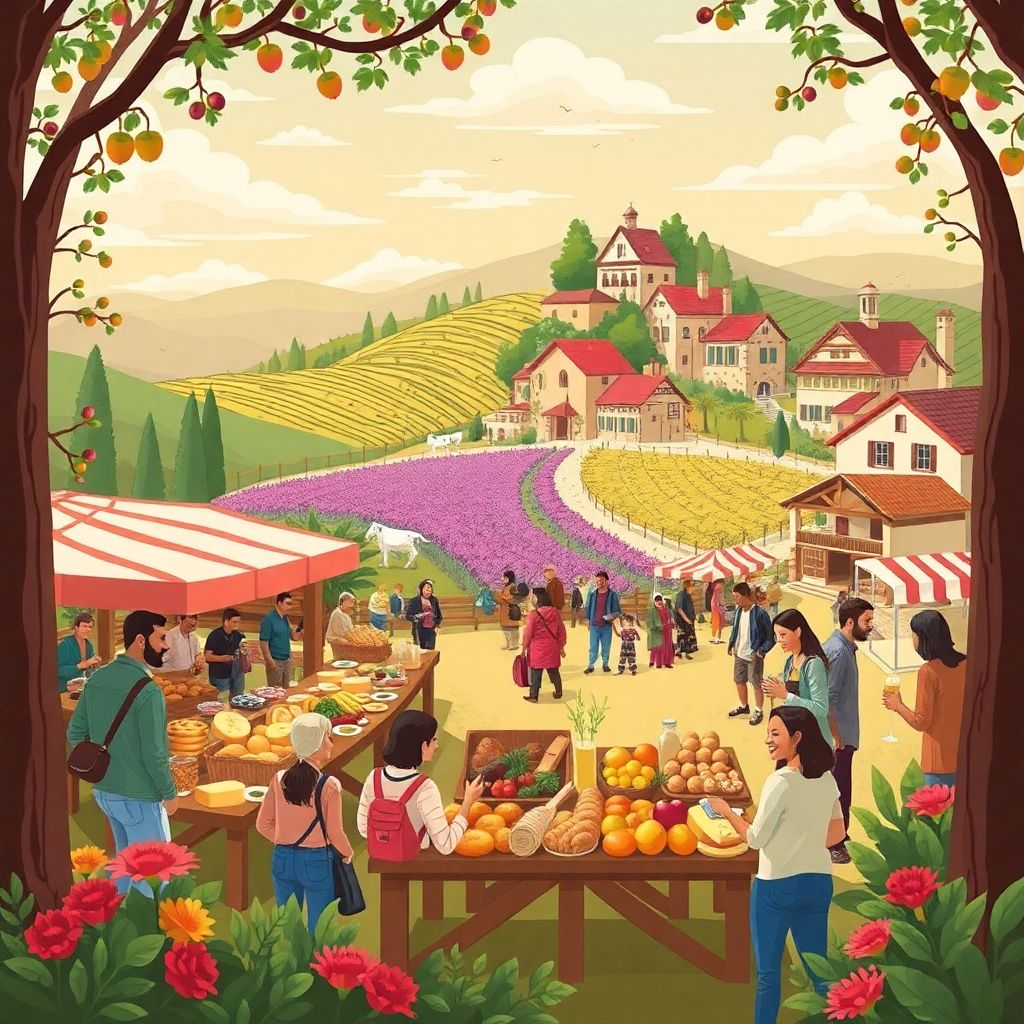 Гастрономический туризм: путешествие по рынкам и дегустациям фермерских продуктов