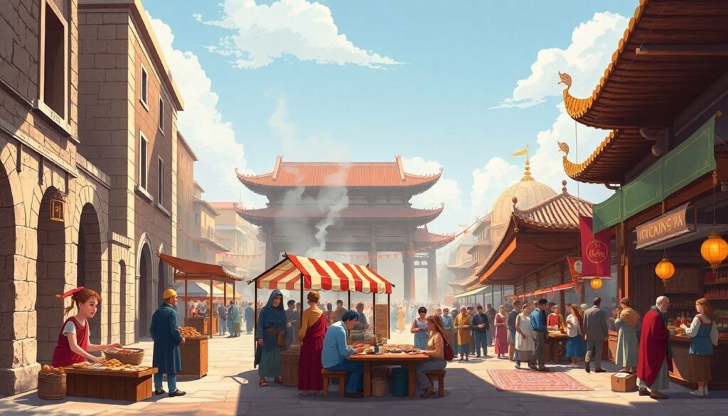 Гастрономические открытия: блюда уличной кухни и их история - иллюстрация