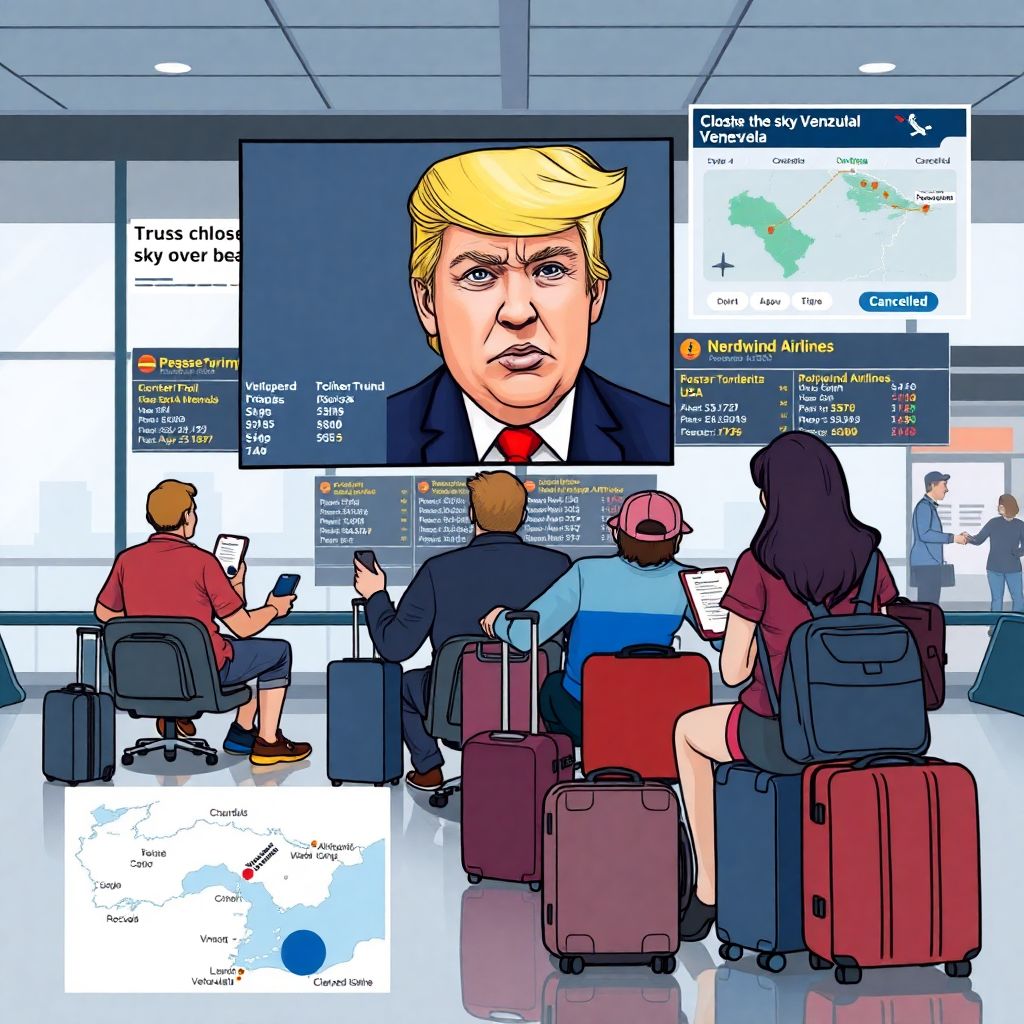 Закрытие неба над Венесуэлой и отмена рейсов: что ждёт туристов