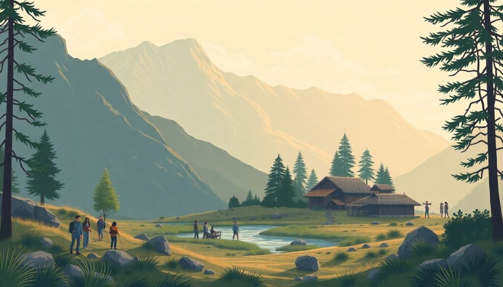 Путешествия по России: маршруты по регионам без туристических масс - иллюстрация