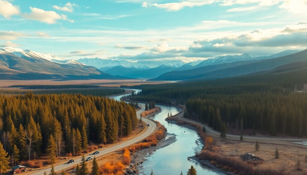 Путешествия по России: маршруты по Урало-Сибирскому федеральному округу - иллюстрация