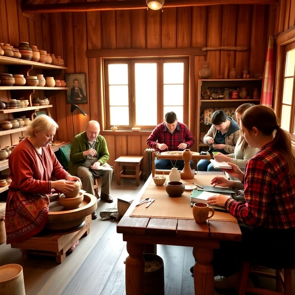 Культурное погружение в ремесла и традиционные мастерские народов