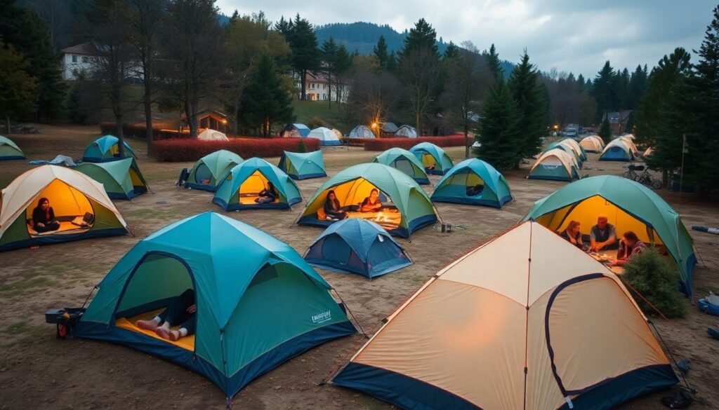 Новости путешествий: развитие услуг кемпинга и палаток - иллюстрация