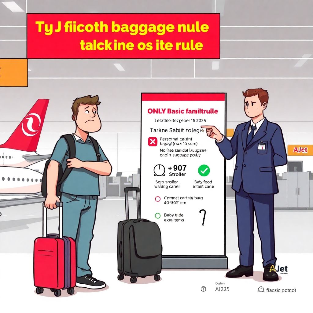 Ajet урезал ручную кладь в 2025: как изменятся тариф basic и расходы