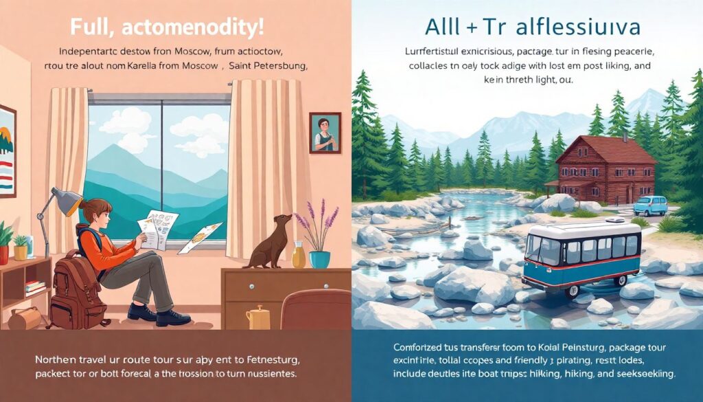Путешествия по России: маршруты по северному побережью и Карелии - иллюстрация