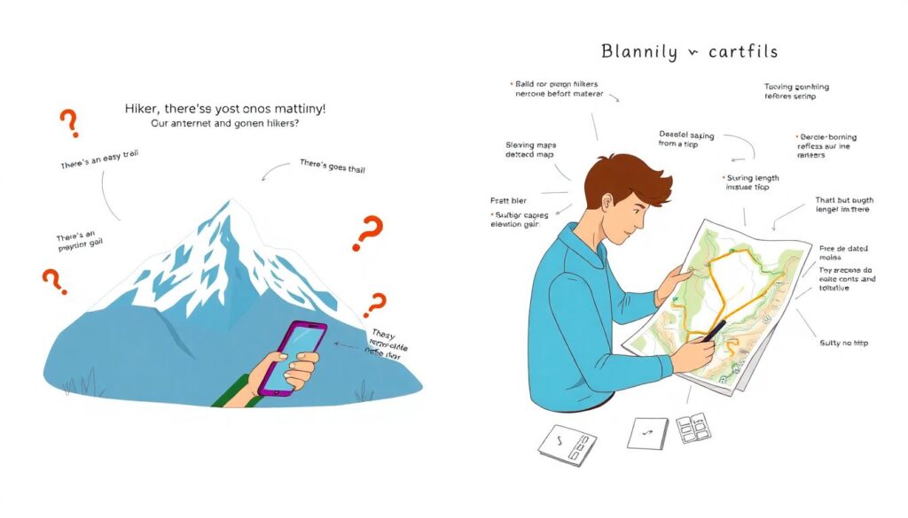 Треккинг и приключения: как не потеряться в горах и лесах - иллюстрация