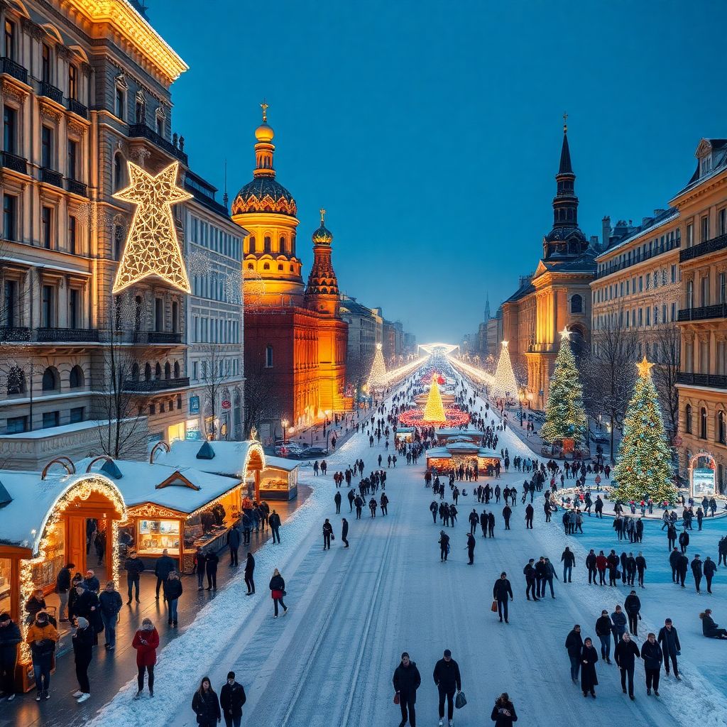 Новый год в Москве туры 2025: главная зимняя столица и пик туристического наплыва