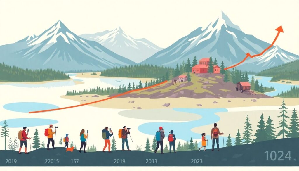 Путешествия по России: маршруты по ландшафтам и биосферным территориям - иллюстрация