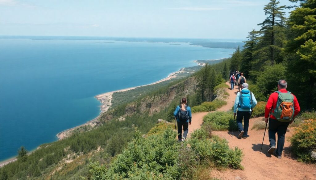 Путешествия по России: маршруты по побережьям и озерам - иллюстрация