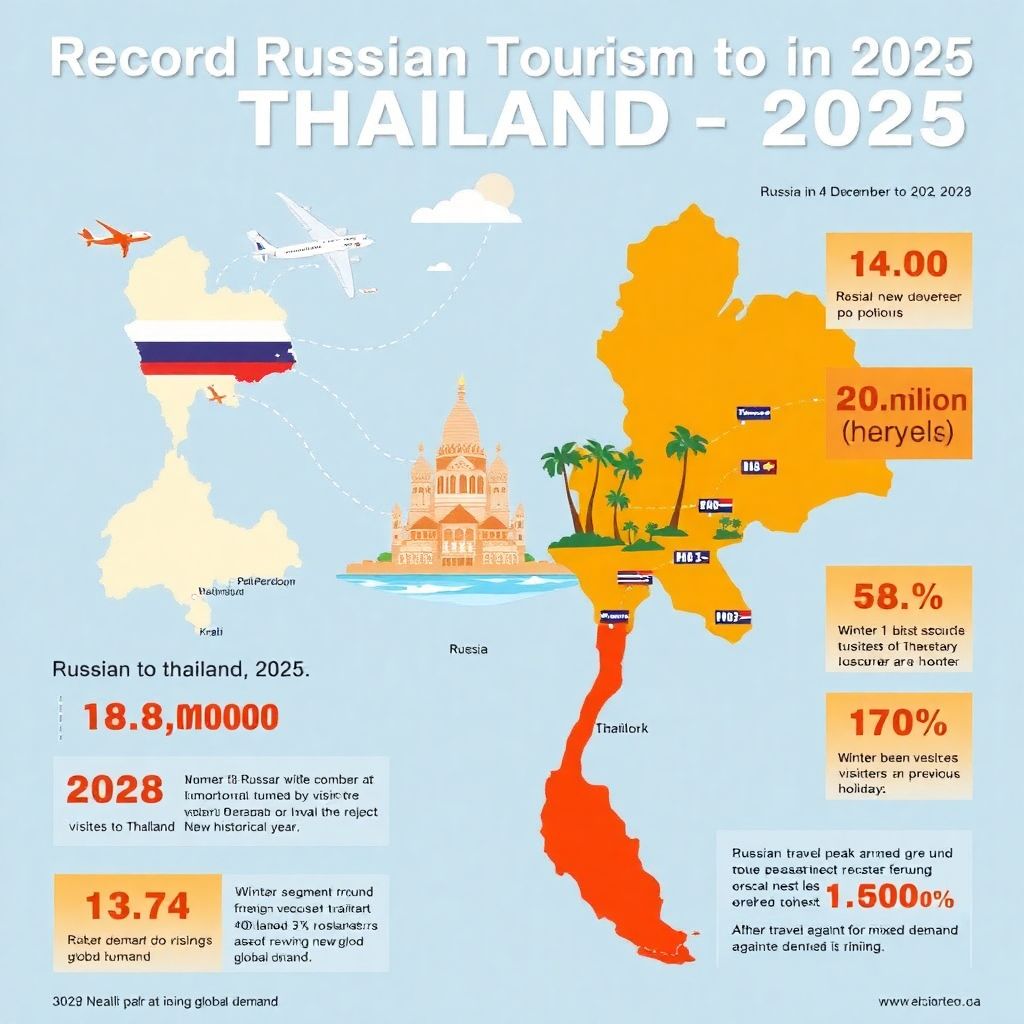 Туризм в Таиланд из России 2025: рекордный поток и выход РФ в мировые лидеры