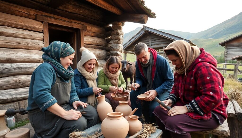 Культурное погружение: ремесла и традиции народов региона в путешествиях - иллюстрация