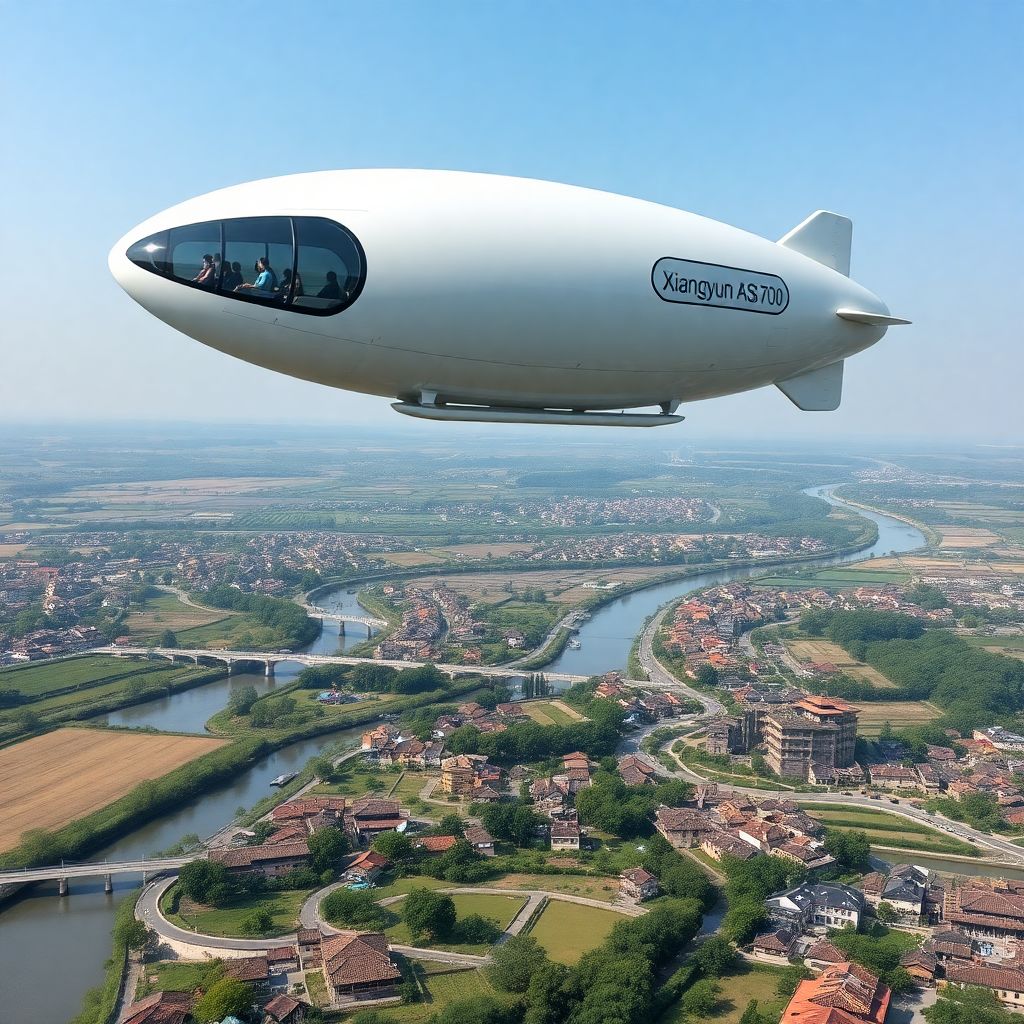 Китайский туристический дирижабль xiangyun As700: новый формат воздушного туризма