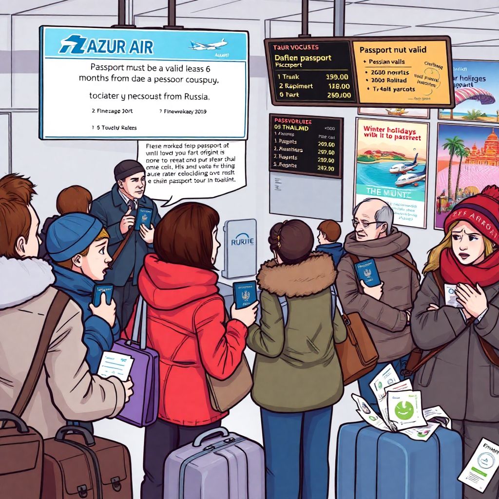 Таиланд: требования к загранпаспорту 6 месяцев и отказы в посадке azur air