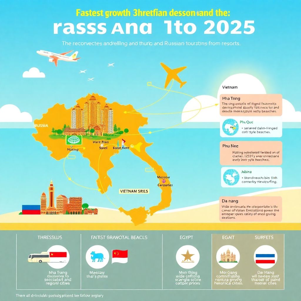 Турпоток из России во Вьетнам 2025: рост втрое и рекорд сезона