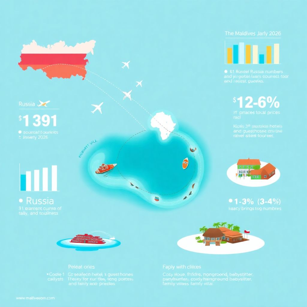 Россия стала лидером по турпотоку на Мальдивы в январе 2026 года